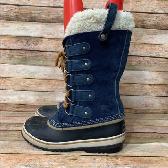 Sorel Joan of Arctic Blue Navy Waterproof Boot - Picture 3 of 11